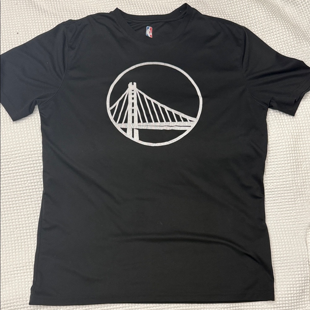 Black NBA Golden State Warriors 100% Polyester T-Shirt - Medium
